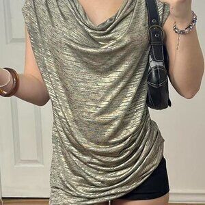 Calvin Klein Women's Gold and Black Vest